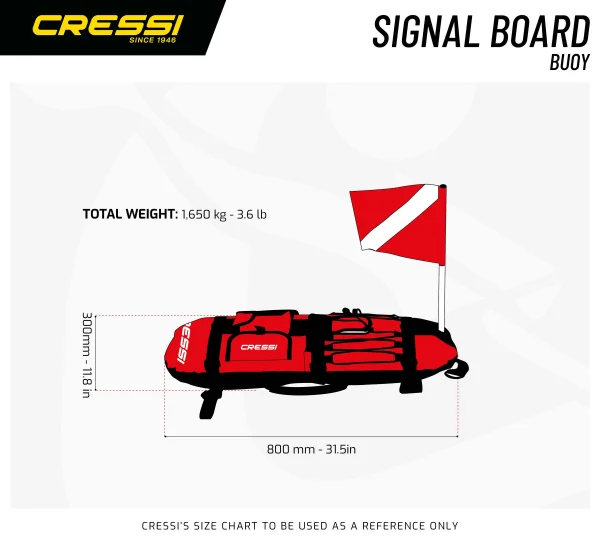 Cressi Signal Board Maße