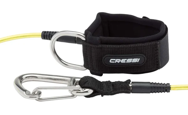 Cressi-Lanyard-2.0 Nahaufnahme Karabiner und Handverschluss