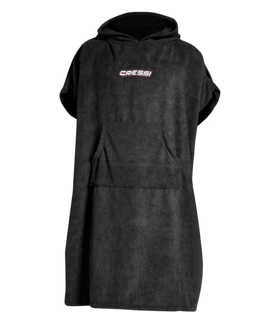 Poncho zwart perfect voor festivals volwassen