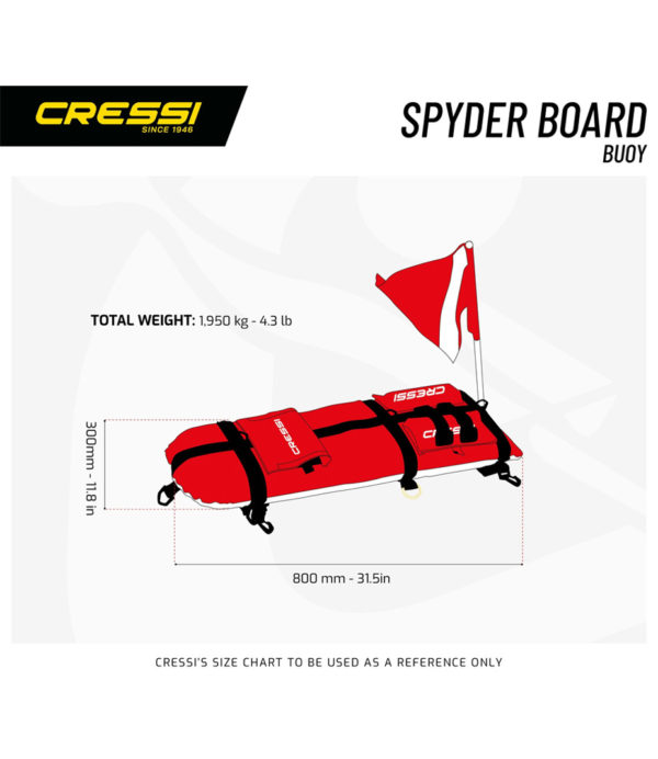 Cressi-Spyder-Board-Maße
