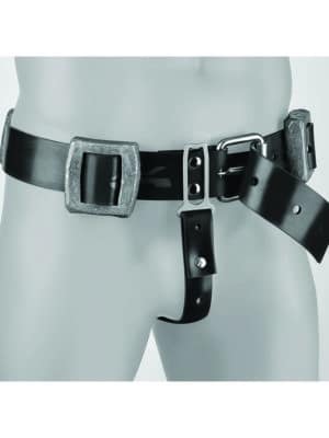 C4 Schrittgurt (Crotch belt) Schwarz von vorne