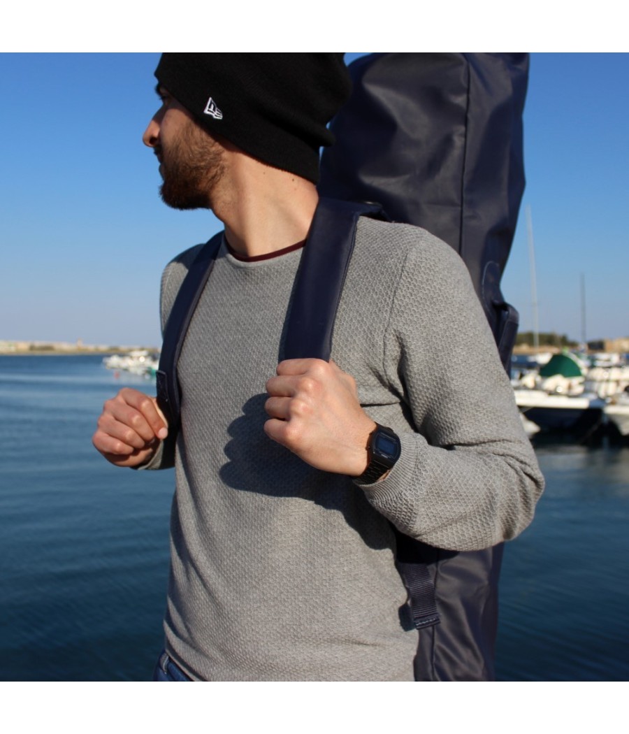 Cetma Freediving Bag Schwarz Schultergurte in Nahaufnahme