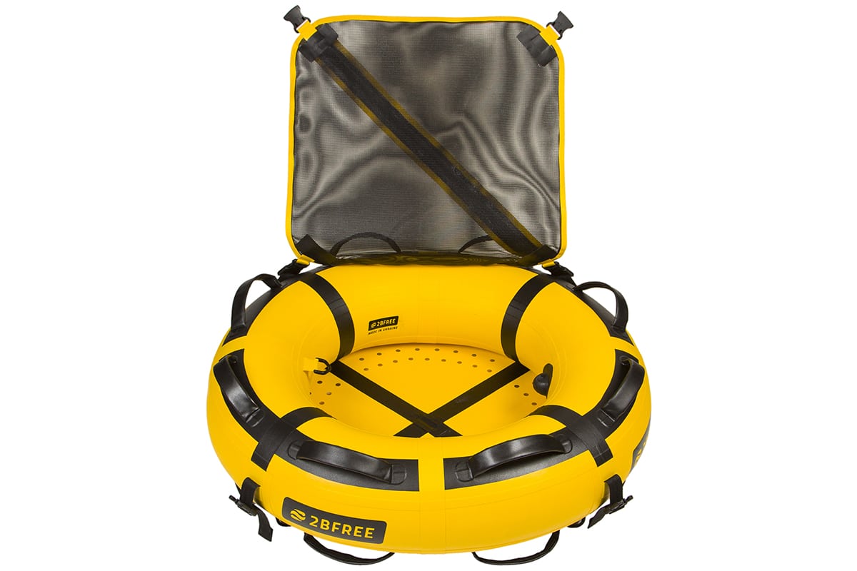 2befree Freediving Boje Gelb offener Deckel