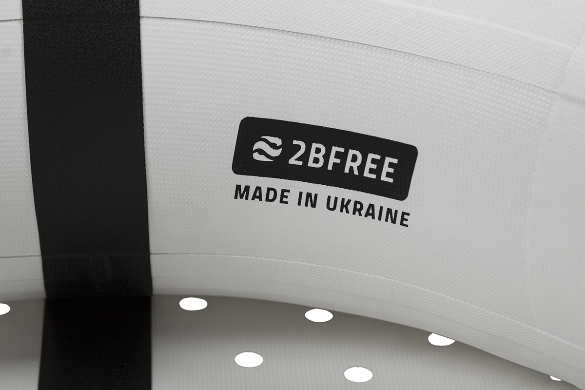 2befree Freediving Boje weiß Logo Innen