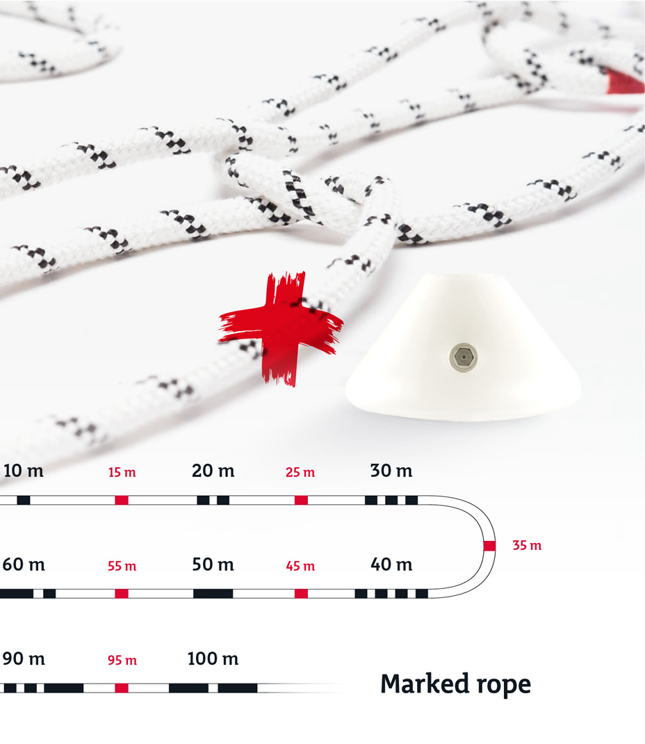 2bfree-Freediving-Seil-(Superstatic,-marked)-10-mm-mit-Stopper