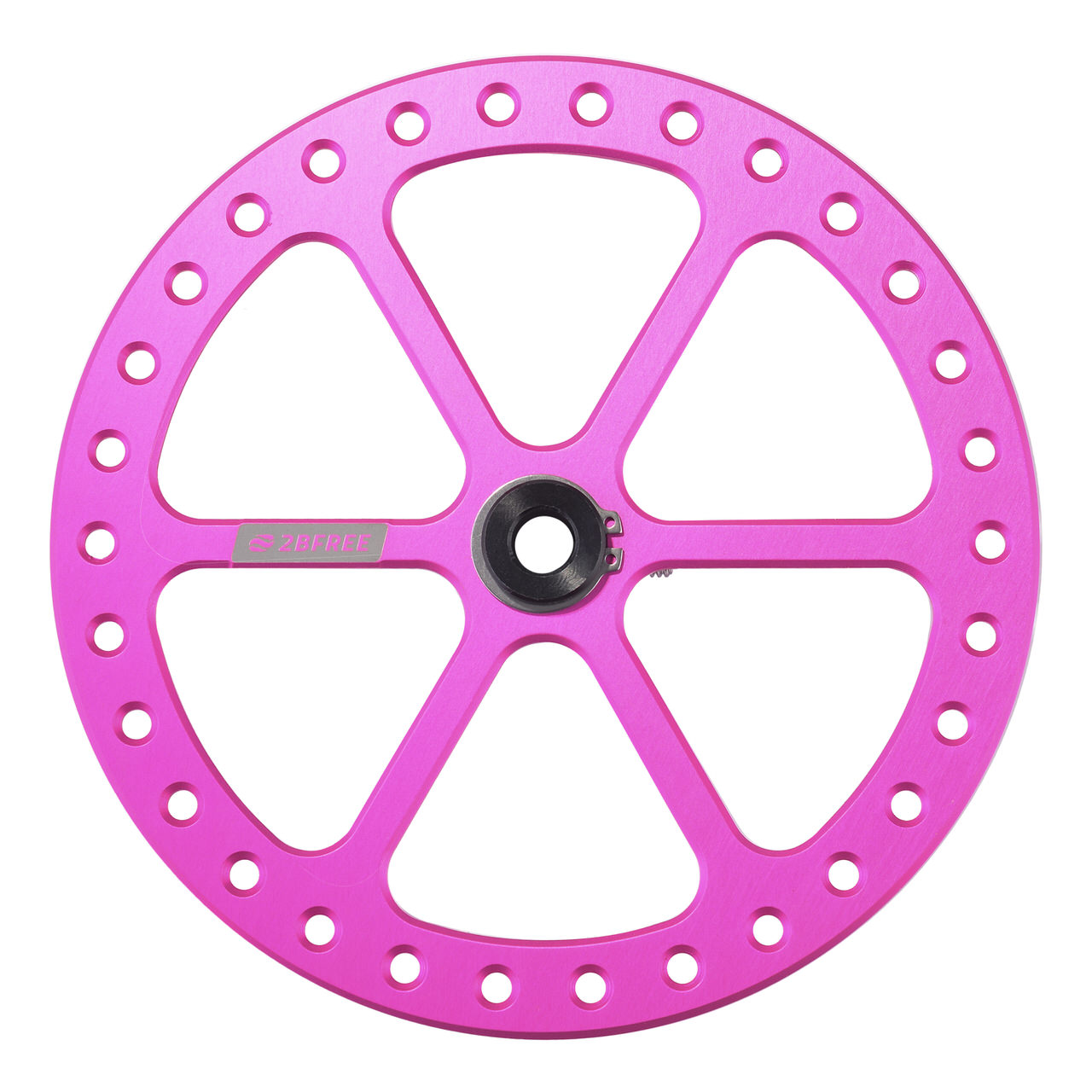 2bfree Grundplatte Aluminium Pink von Oben