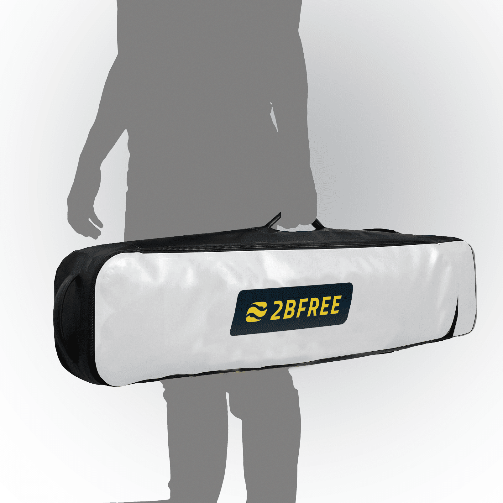 2bfree Long Fins Freediving Bag Weiß